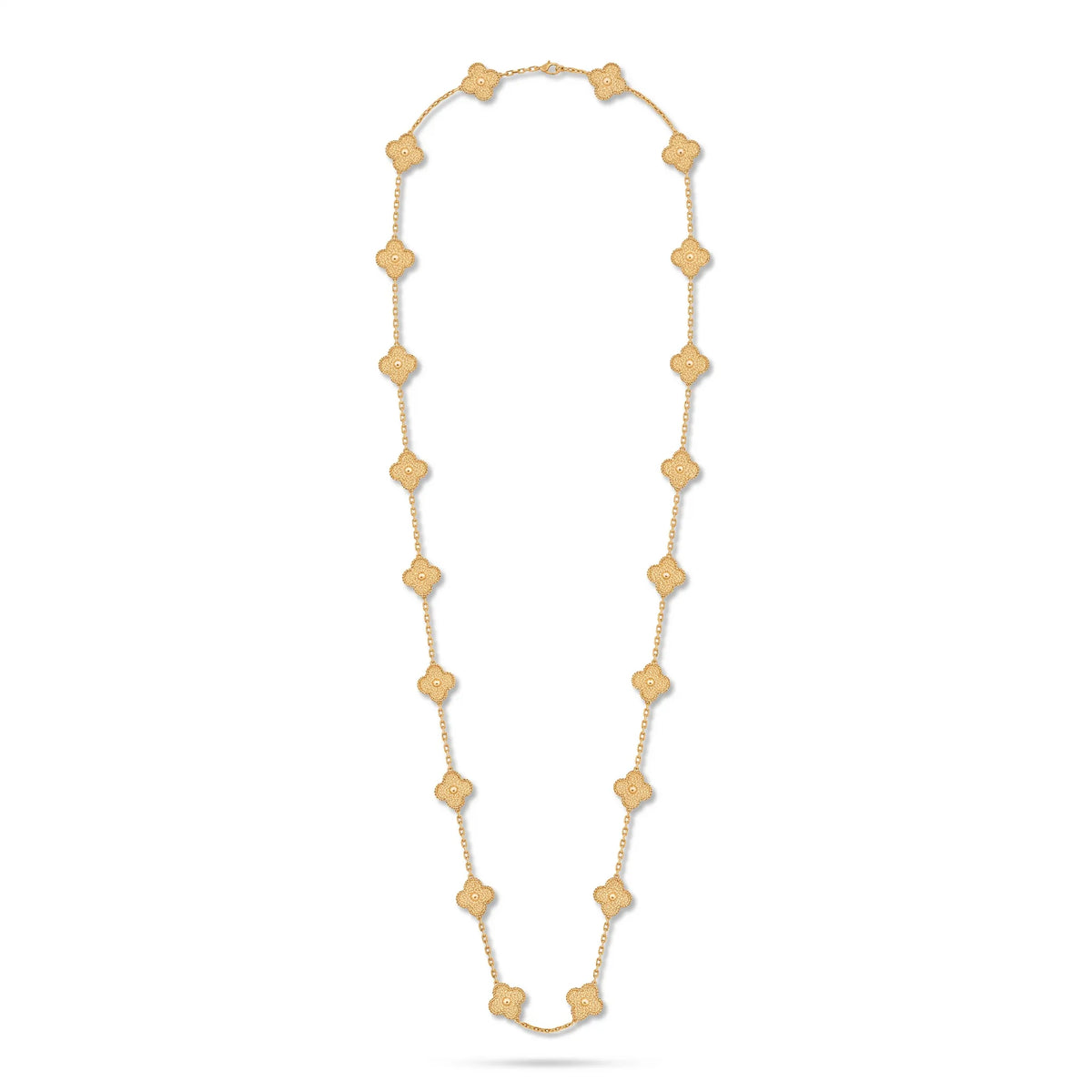 Vintage Alhambra 20 Motif Long Necklace