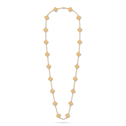 Vintage Alhambra 20 Motif Long Necklace