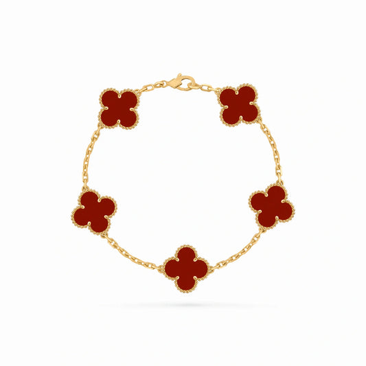 Vintage Alhambra 5 Motif Classic Bracelet