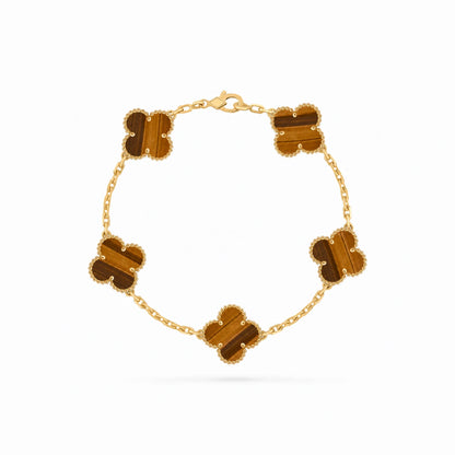 Vintage Alhambra 5 Motif Classic Bracelet