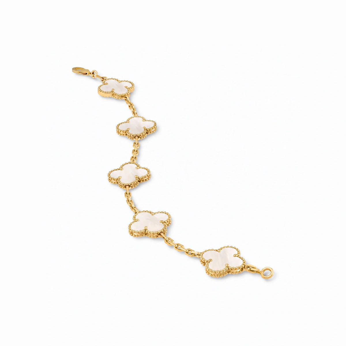Vintage Alhambra 5 Motif Mother of Pearl Bracelet