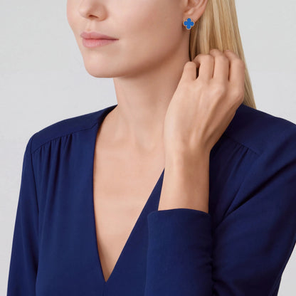 Vintage Alhambra Azur Earrings