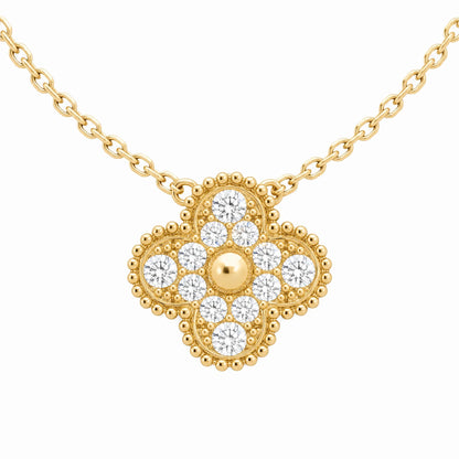 Vintage Alhambra Brillante Pendant Necklace
