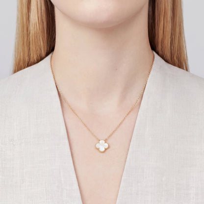 Vintage Alhambra Nacrelle Pendant Necklace