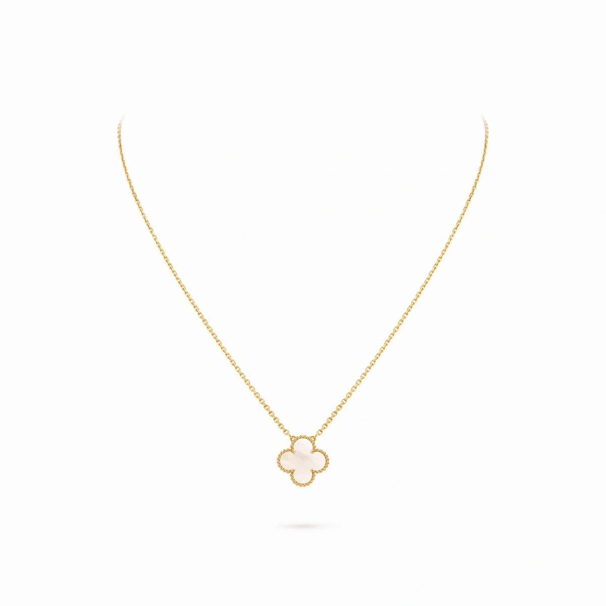 Vintage Alhambra Nacrelle Pendant Necklace