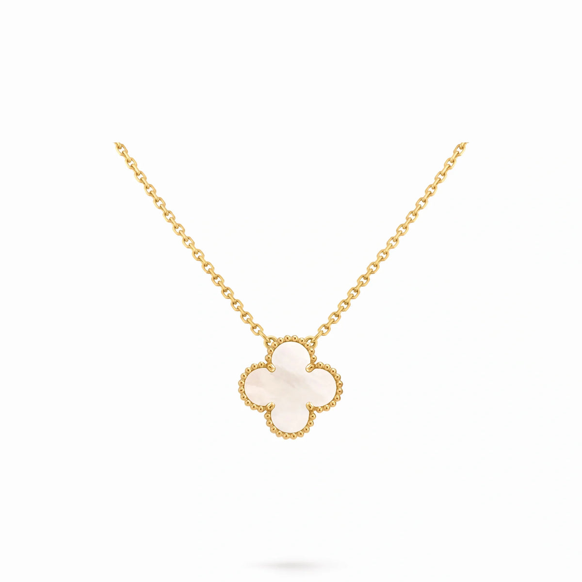 Vintage Alhambra Nacrelle Pendant Necklace