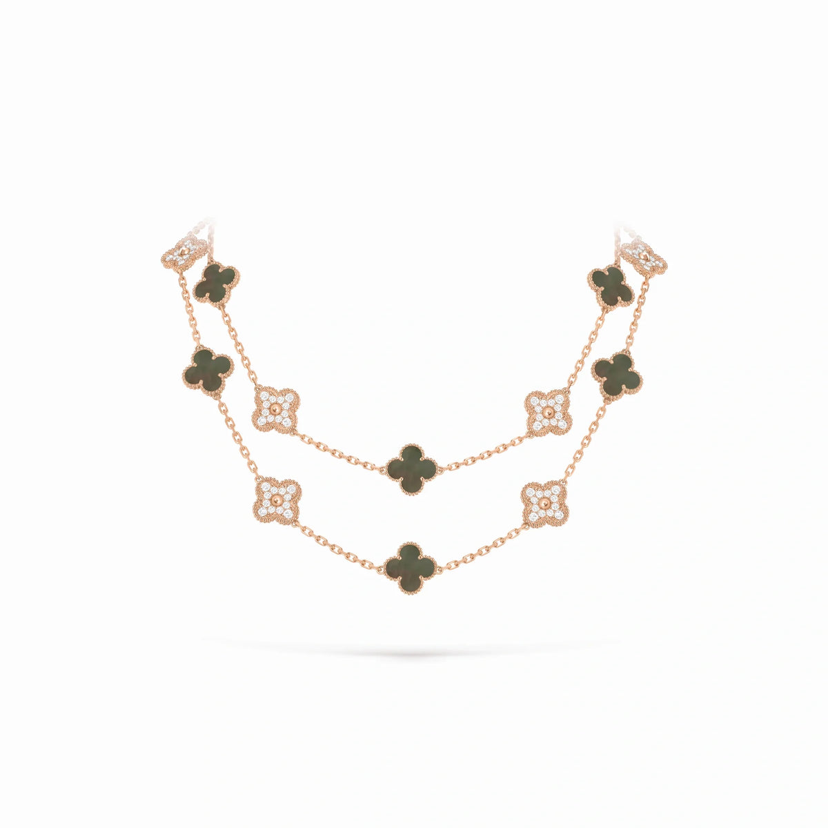 Vintage Alhambra Verdelis 20 Motif Necklace