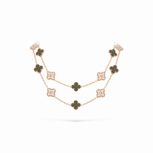 Vintage Alhambra Verdelis 20 Motif Necklace