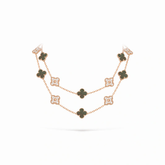 Vintage Alhambra Verdelis 20 Motif Necklace
