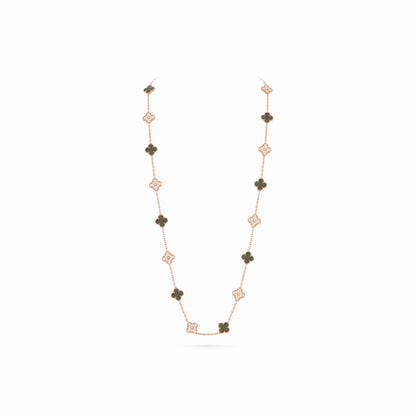 Vintage Alhambra Verdelis 20 Motif Necklace