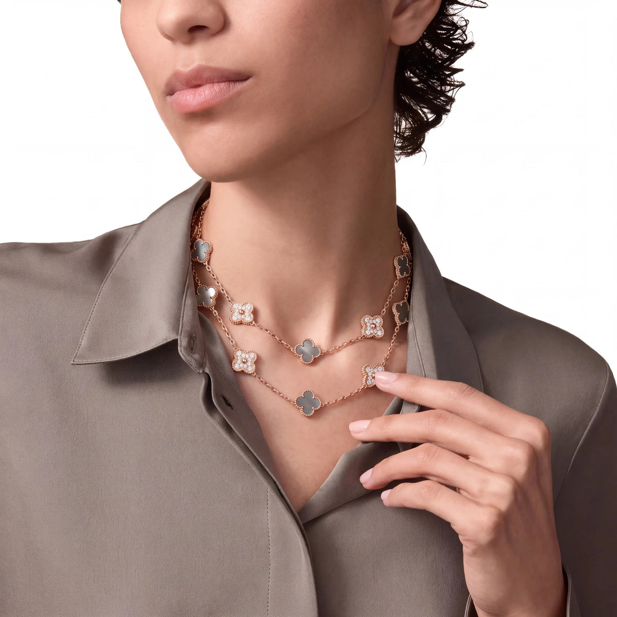 Vintage Alhambra Verdelis 20 Motif Necklace